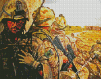 CDN Military Soldiers Diamond Paintings
