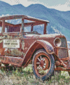 Rusty Ford Model T Diamond Paintings