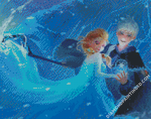 Jack Frost And Elsa Lovers Diamond Paintings