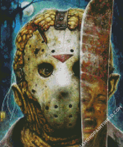 Jason Goes To Hell Scary Character Diamond Paintings