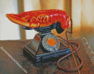 Salvadore Dali Lobster Telephone diamond painting