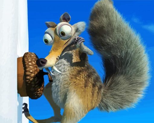 Scrat Ice Age Character Diamond Paintings