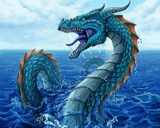 Sea Serpent Leviathan diamond painting