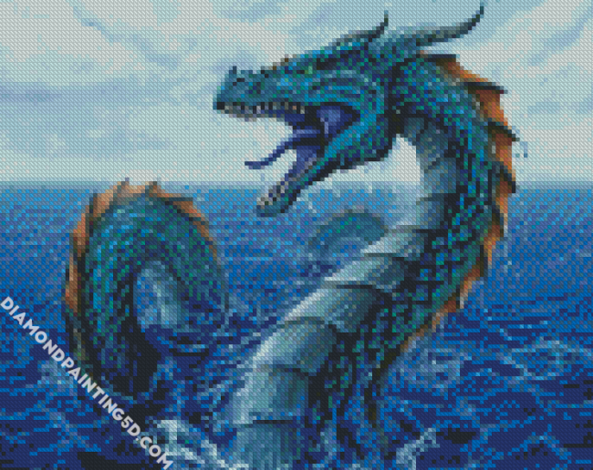 Sea Serpent Leviathan diamond painting
