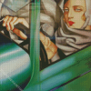 Self Portrait In The Green Bugatti Lempicka diamond painting