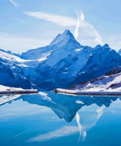 Snowy Swiss Alps Diamond Paintings