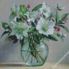 Still Life Magnolias In Glass Vase diamond painting