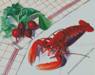 Still Life With Lobster And Radishes diamond painting