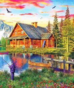 The Fishing Cabin Diamond Paintings