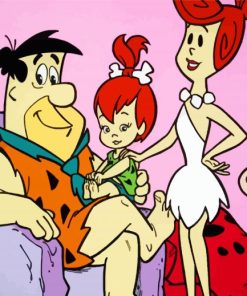 The Flintstones Cartoon Characters diamond painting