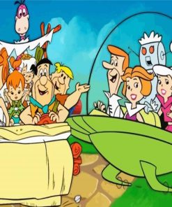 The Flintstones Cartoon Families diamond painting