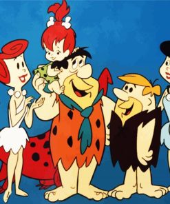 The Flintstones Cartoon Family diamond painting