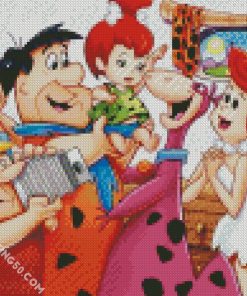 The Flintstones Family Art diamond painting