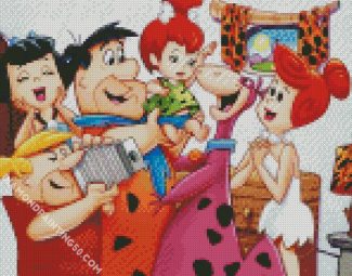 The Flintstones Family Art diamond painting