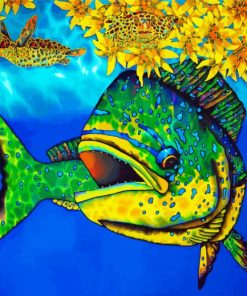 The Mahi Mahi Fish Art diamond painting