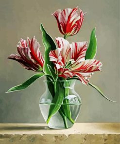 Tulips In Glass Vase diamond painting