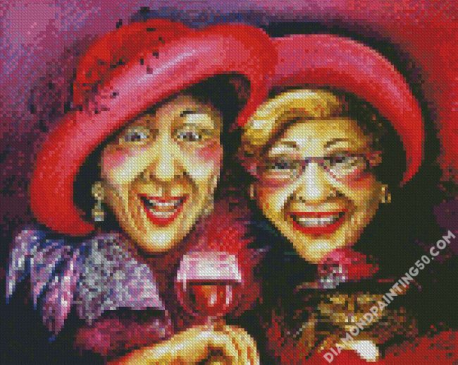 Two Ladies Laughing diamond painting