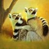 Two Lemurs diamond painting