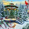 Winter Christmas Gazebo diamond painting