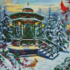 Winter Christmas Gazebo diamond painting