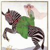 Woman Riding Zebra Vogue Diamond Paintings