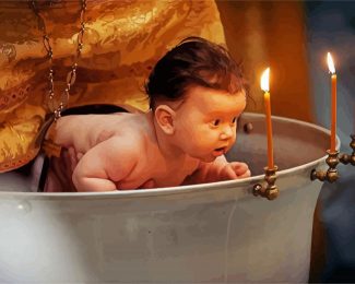 Baby Baptism Diamond Painting