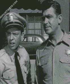 Black And White Andy Griffith Characters Diamond Paintings