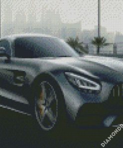 Black Mercedes Amg Gt Car diamond paintings