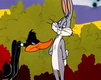 Bugs Bunny And Daffy Duck diamond painting