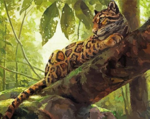 Clouded Leopard Diamond Paintings