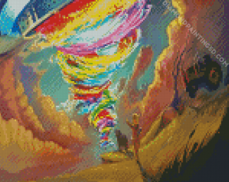Colorful Tornados Diamond Painting