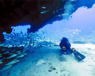 Diving The Canary Islands Diamond Paintings