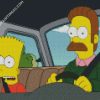 Flanders And Bart diamond painting