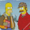 Flanders And Homer diamond painting