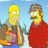Flanders And Homer diamond painting
