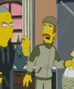 Flanders And Simpsons diamond painting