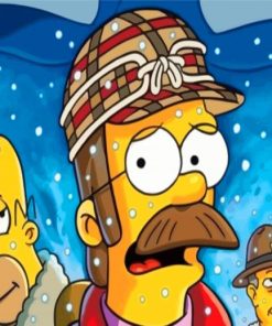 Flanders And The simpsons diamond painting