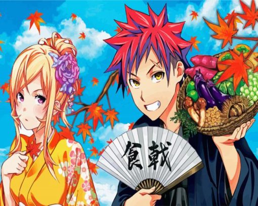 Food Wars Erina And Soma Yukihira Diamond Paintings