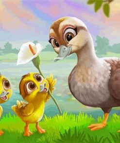 Happy Ducks Family Diamond Paintings