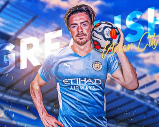 Jack Grealish Manchester City Player Diamond Paintings