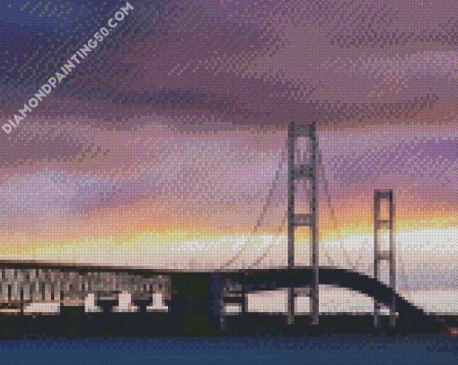 Mackinac Bridge Michigan diamond painting