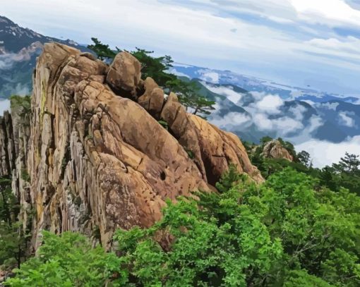 Mount Seoraksan Landscape Diamond Paintings
