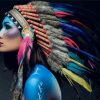 Native American Woman Diamond Paintings