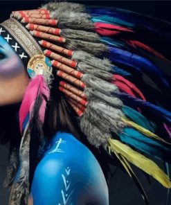 Native American Woman Diamond Paintings