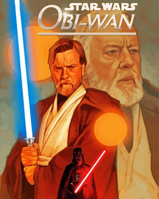 Obi Wan Kenobi Star Wars Poster Diamond Paintings