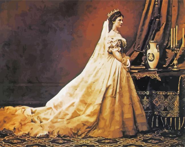 Buy Original Oil Painting of Redhaired Girl in Wedding Dress Sitting Online  in India - Etsy