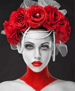 Vampire Lady With Headdress diamond painting