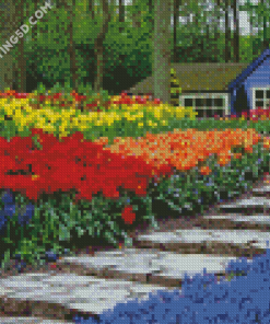 A Path To The Garden Landscape Diamond Paintings