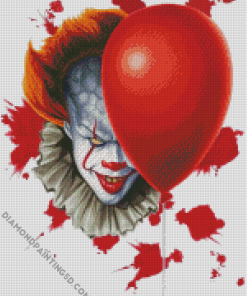Penny Wise And The Creepy Clown Diamond Paintings