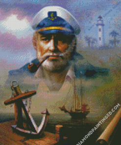 Aesthetic Sea Captain Diamond Paintings
